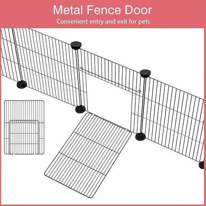 VISCOO 12 Panels Small Animal Playpen, C&C Cage - Image 3