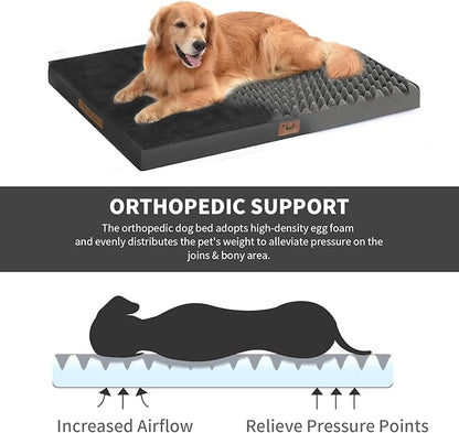 Orthopedic Dog Crate Bed for Extra Large Dogs, XXL Waterproof Comfort Pet Bed - Image 3