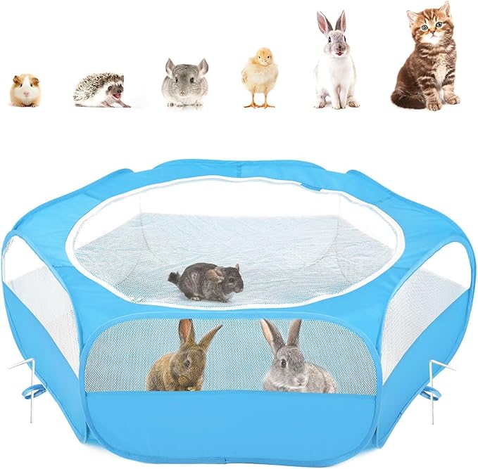 Pawaboo Small Animals Playpen, Waterproof Small Pet Cage Tent by Pawaboo