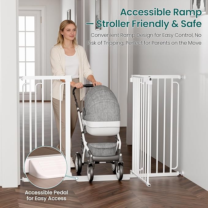 Cumbor 36" Extra Tall Baby Gate - Image 6