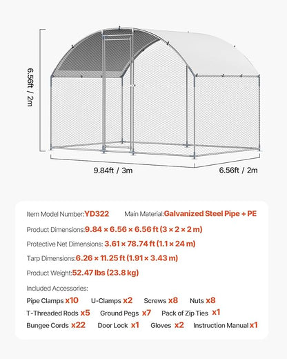 VEVOR Large Metal Chicken Coop - Image 7