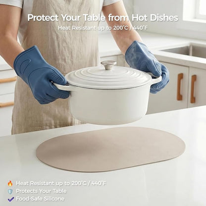 Premium Thick Silicone Placemat，Heat & Oil Resistant, Non-Slip Table Mat - Image 6