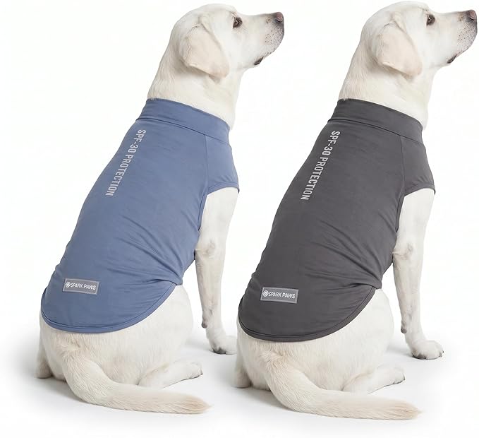 Spark Paws Sunblock Dog T-Shirt, SPF30 Protection, Lightweight Breathable Quick by SparkPaws