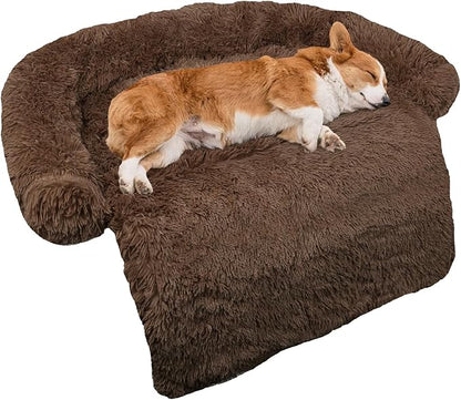 GGIB Calming Dog Bed Fluffy Plush Dog Mat by GGIB