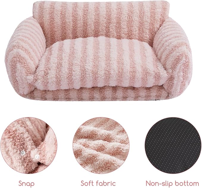Hollypet Cat Bed Fluffy Plush Multifunctional Double-Layer Machine Washable - Image 5