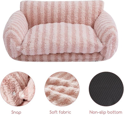 Hollypet Cat Bed Fluffy Plush Multifunctional Double-Layer Machine Washable - Image 5