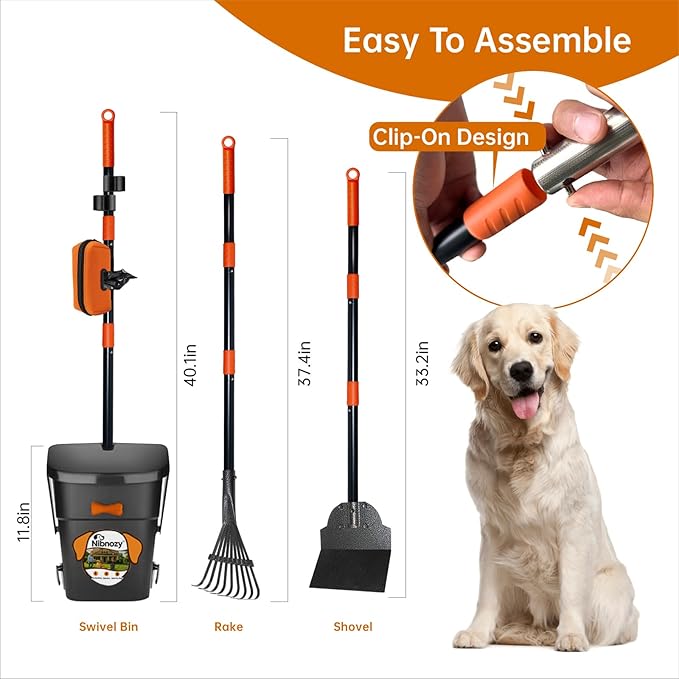 Dog Pooper Scooper with Bags & Dispenser - Image 7
