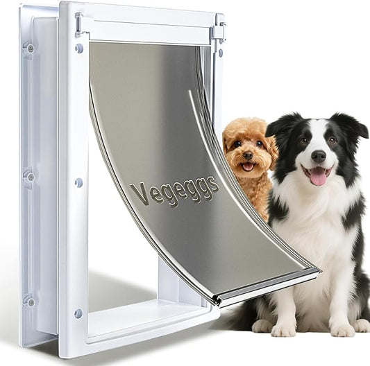 Dog Door for Daily in & Out Access, Magnetic Pet Door by FreedomforYourPet