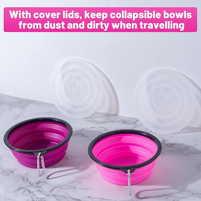 SLSON Dog Bowls Pet Collapsible Bowl - Image 2