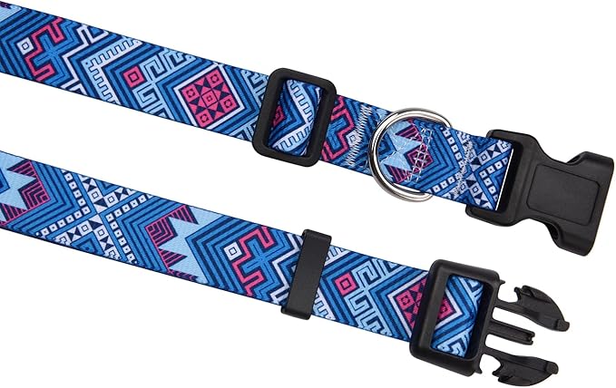 Mihqy Dog Collar with Bohemia Floral Tribal Geometric Patterns - Image 5