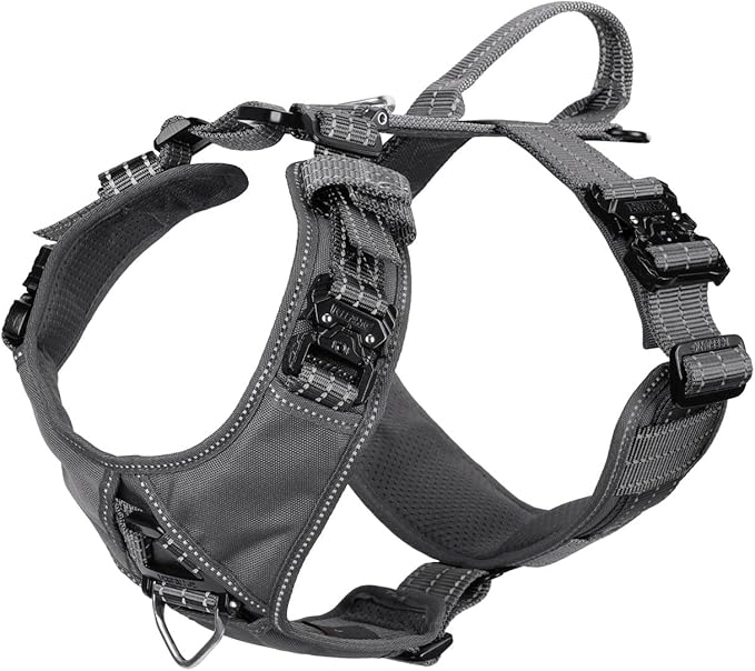 ICEFANG Dog Strap Harness with 4 x Metal Buckles, by ICEFANGDIRECT