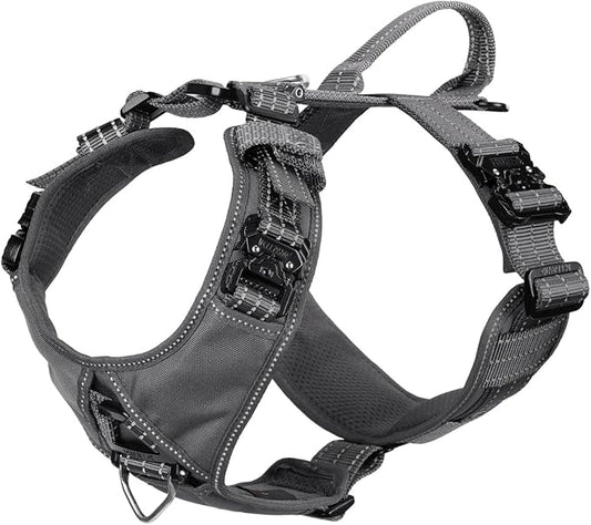 ICEFANG Dog Strap Harness with 4 x Metal Buckles, by ICEFANGDIRECT