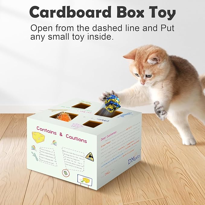 Migipaws Automatic MigiBox Plus Cat Toys 3 n1 Interactive Pounce Mystery Under - Image 4