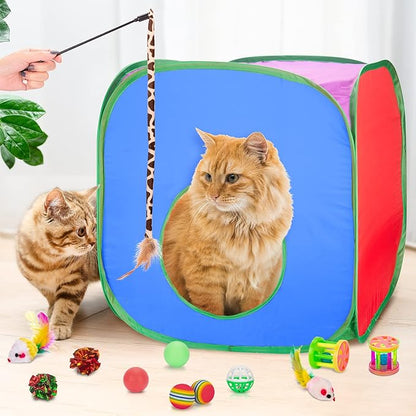 Retro Shaw Cat Toys Pack 33Pcs, Interactive Kitten Toys - Image 5