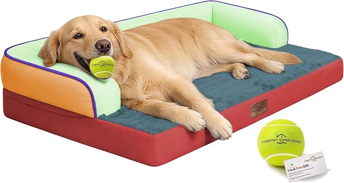 Comfort Expression Large Dog Bed Orthopedic -Washable XL Dog Beds Waterproof by ComfortExpression
