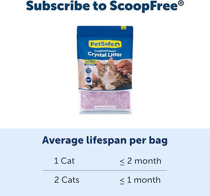 PetSafe ScoopFree Odor Control Crystal Cat Litter, Lavender Scent, 8 Lb Bag - Image 5
