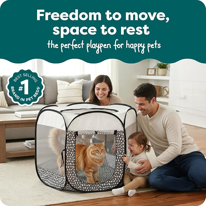 FurHaven Soft-Sided Dog & Cat Playpen, Portable Foldable Indoor & Outdoor Pet - Image 2