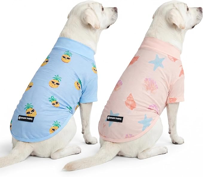 Spark Paws Sunblock Dog T-Shirt, SPF30 Protection, Lightweight Breathable Quick by SparkPaws