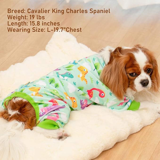 KYEESE Dog Pajamas Stretchy Pet Jammies Onesie Large Dog Pajamas - Image 7