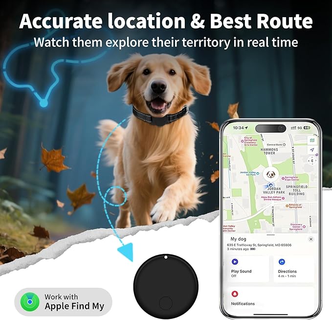 GPS Tracker for Dogs, Mini GPS Cat Tracker, Smart Pet Activity Tracker - Image 3
