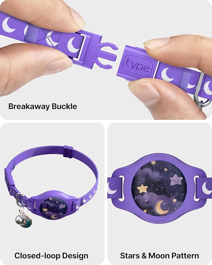 Cat Collar with Airtag Holder, Breakaway Airtag Cat Collar - Image 5