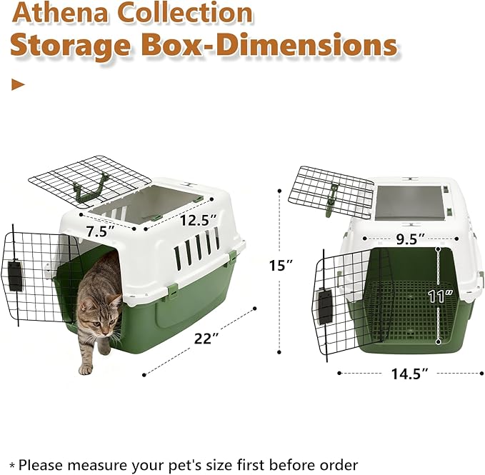 Athena Collection 22" Hard-Sided Travel Pet Carrier - Image 2