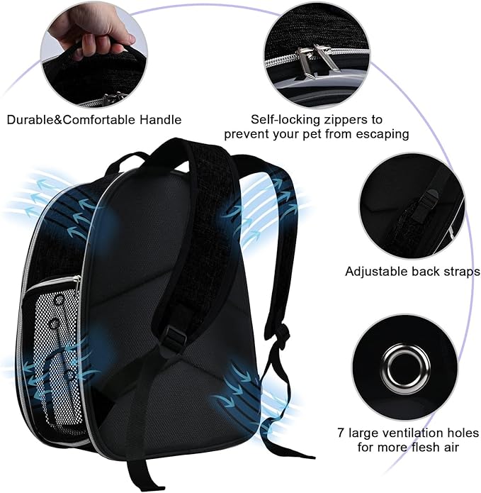 BAGLHER Cat Carrier Backpack Bubble - Image 5