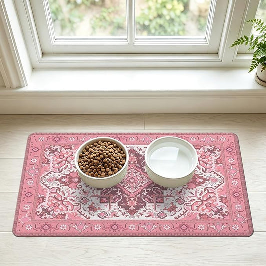 Pet Feeding Mat for Floors Waterproof Dog Mat for Food and Water Absorbent by Unknown
