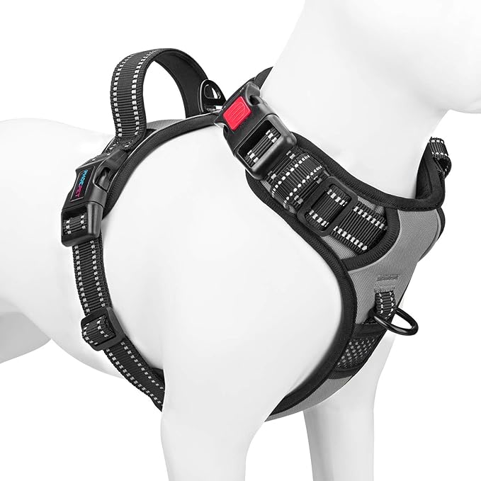 PHOEPET No Pull Dog Harness Medium Reflective Front Clip Vest by PHOEPET