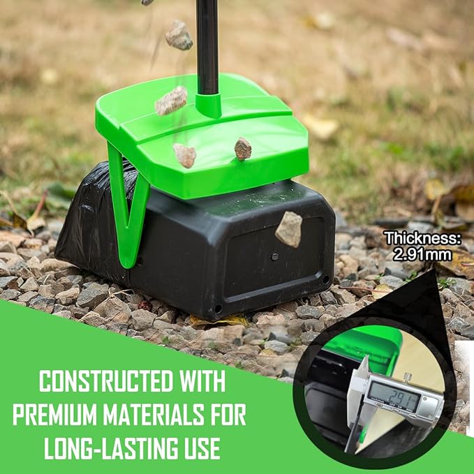 FUSBUNTY Pooper Scooper Swivel Bin & Rake - Image 5