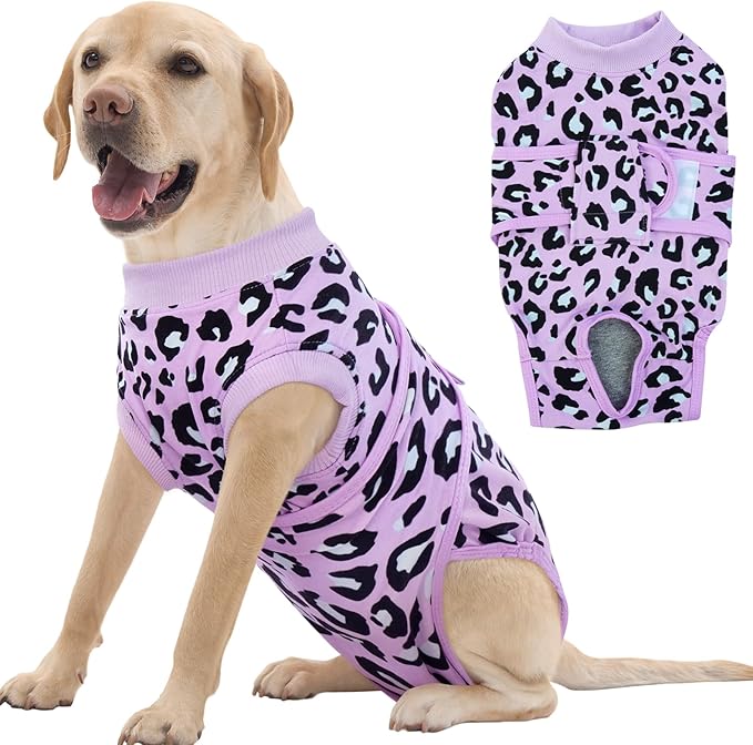 FUAMEY Recovery Suit for Dogs After Surgery, Soft Breathable Dog Bodysuit by FUAMEY