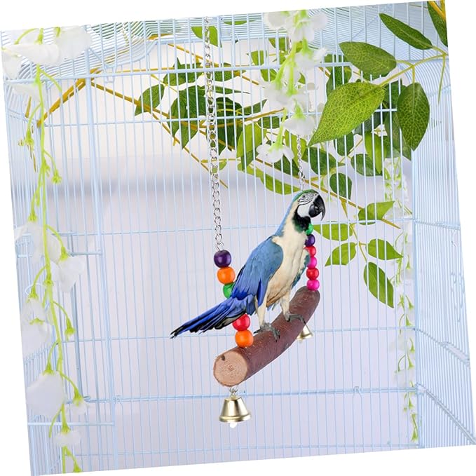 Happyyami Large Bird Wooden Swing Hanging Bridge - Image 5