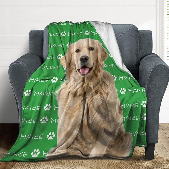 Custom Pet Name Blanket Personalized Dog Memory Blankets - Image 4