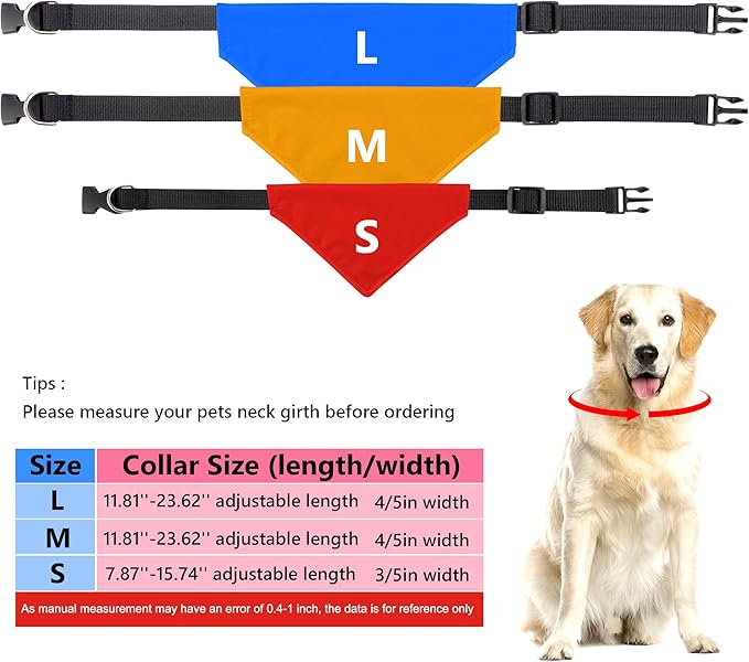 Personalized Dog Bandanas with Buckle Name Photo Logo Custom Neckwear Dog Scarf - Image 4