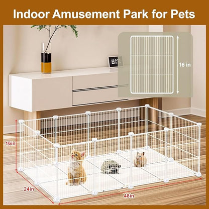 VISCOO 20 Panels Small Animal Playpen, Pet Playpen, C&C Cage - Image 4