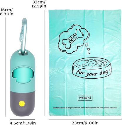 Dog Poop Bags Holder with LED Flashlight|Pet Waste Bags Dispenser - Image 5