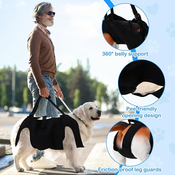 Shinylin Dog Carry Sling Emergency Backpack Pet Legs Support and Rehabilitation - Image 6