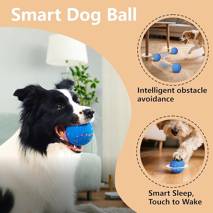 Interactive Dog Toys: Smart Dog Ball – Auto-Bounce, Vibrating & Jumping Action! - Image 4