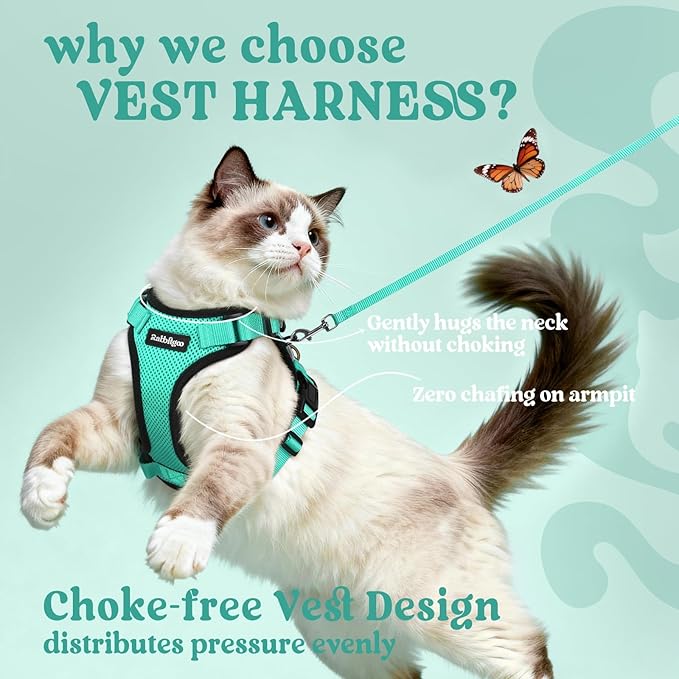 rabbitgoo Cat Harness and Leash Set, Escape Proof Vest Harness - Image 3