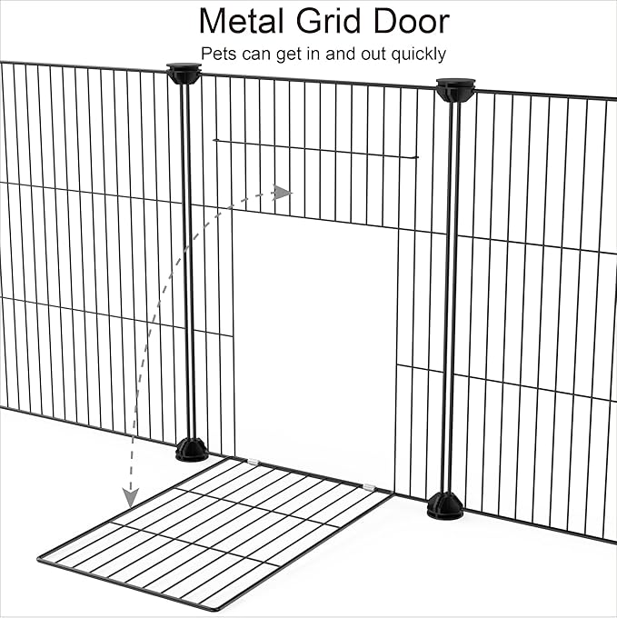 HOMIDEC Pet Playpen, Small Animals Cage DIY Wire Portable Yard Fence - Image 7