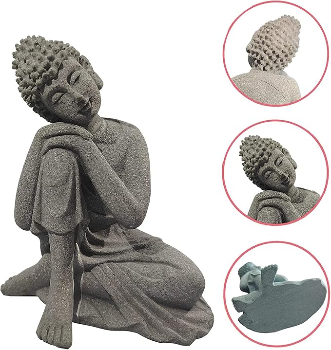 Fish Tank Buddha Statue Decorations Aquarium Decor Betta Fish Tank Accessories - Image 3