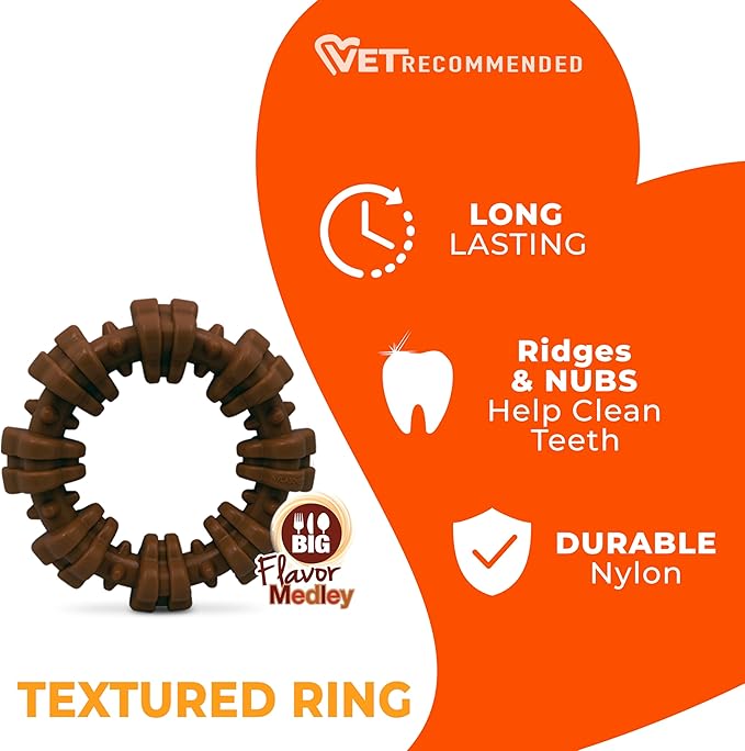 Nylabone Textured Ring Power Chew Toy - Image 4