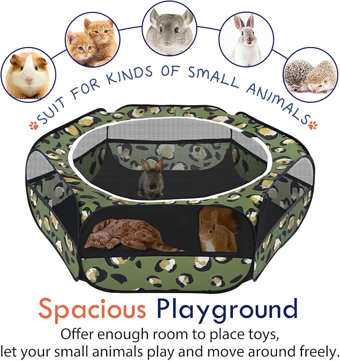 Pawaboo Small Animals Playpen, Waterproof Small Pet Cage Tent - Image 7