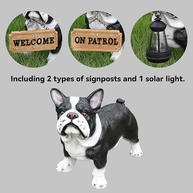 English Bulldog Dog Garden Statue - Image 2