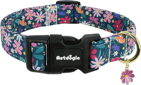 Dog Collar for Medium Dogs, Spring Dark Green Dog Collars by Unknown