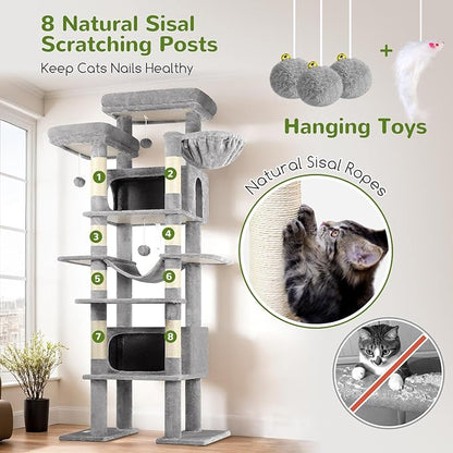 Globlazer XXL Giant Cat Tree, 83 Inch Heavy Duty Tall Cat Tower - Image 6