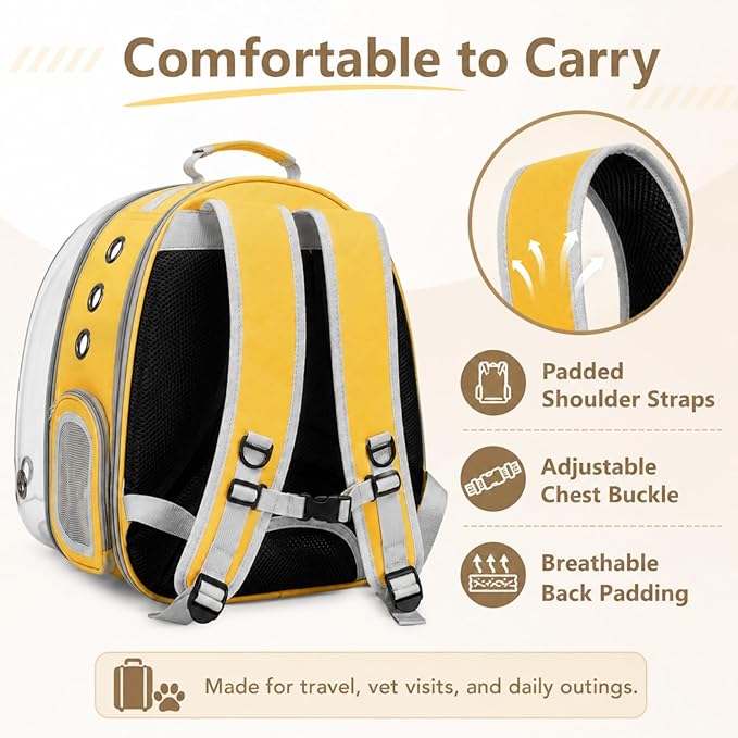 Cat Backpack Carrier Back Expandable Bubble Pet Carrier Backpack - Image 6