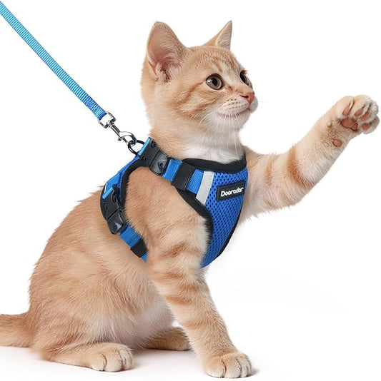 Dooradar Cat Harness and Leash Set, Escape Proof Soft by Dooradar
