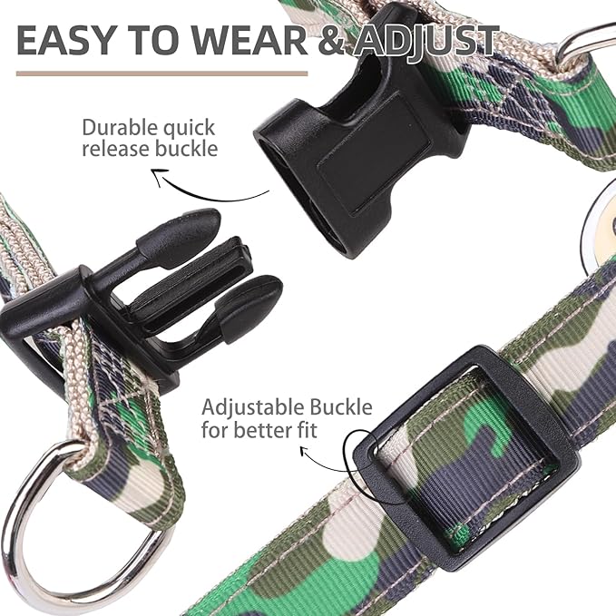 PUPTECK No Pull Dog Harness Soft Adjustable Basic Nylon Step in Puppy Vest - Image 3