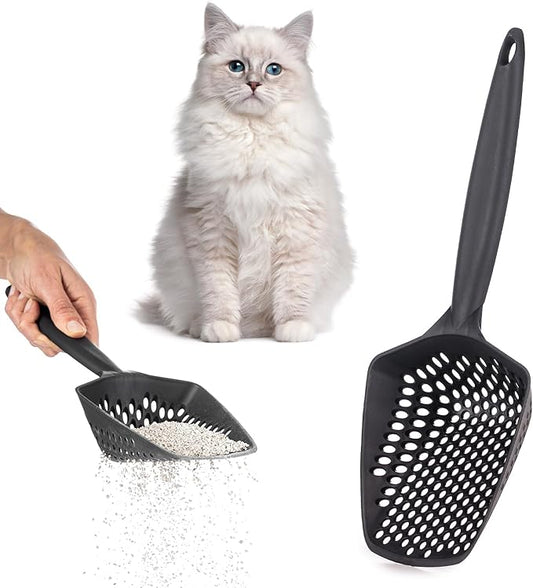 Set of 1 Cat Litter Scoop with Small Holes, Deep Sifting Shovel by EYNEL